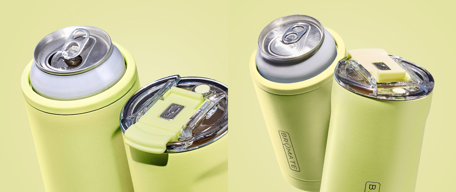 Hopsulator trio shown as a can cooler and tumbler